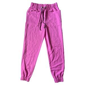 CLIMATERIGHT by Cuddl Duds Pink Scrub Jogger Pants, Small